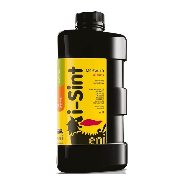 Масло моторное синтетическое - ENI i-Sint MS 5W-40 1л